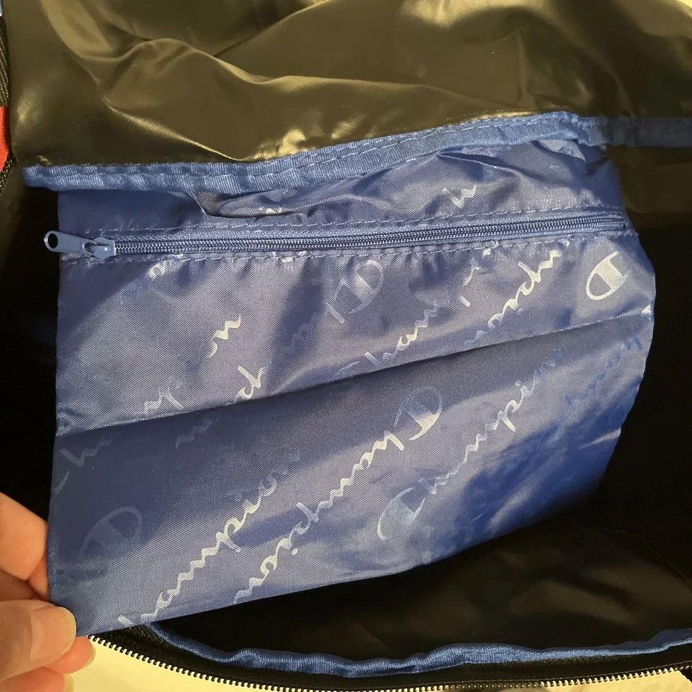 Champion Ascend Bag, 20x 10.5x 10.5 Blue/Red/Black, New Duffle Sport Bag